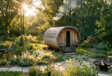 How to Fit a Barrel Sauna into a Small Backyard